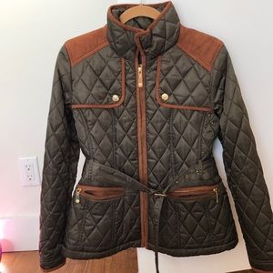 Vince Camuto quilted equestrian jacket